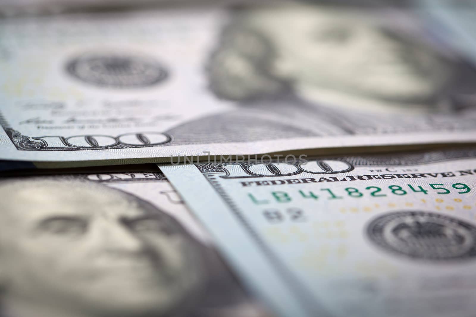 US One Hundred Dollar Bill Macro