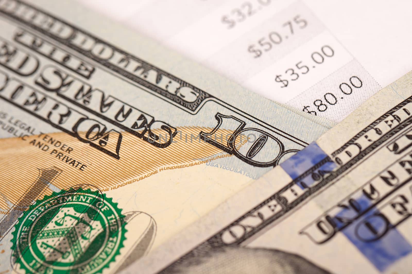 Dollar Photography: US Hundred Dollars Bill Macro