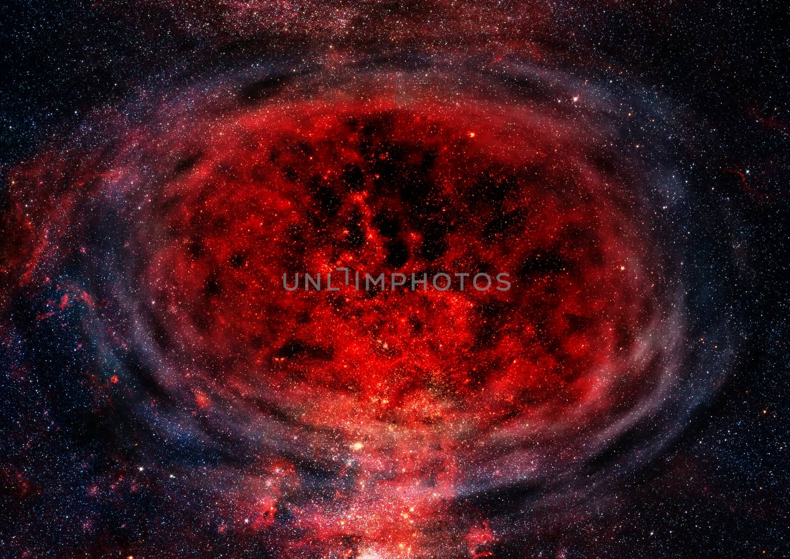 Far being shone nebula and star field against space. "Elements of this image furnished by NASA".