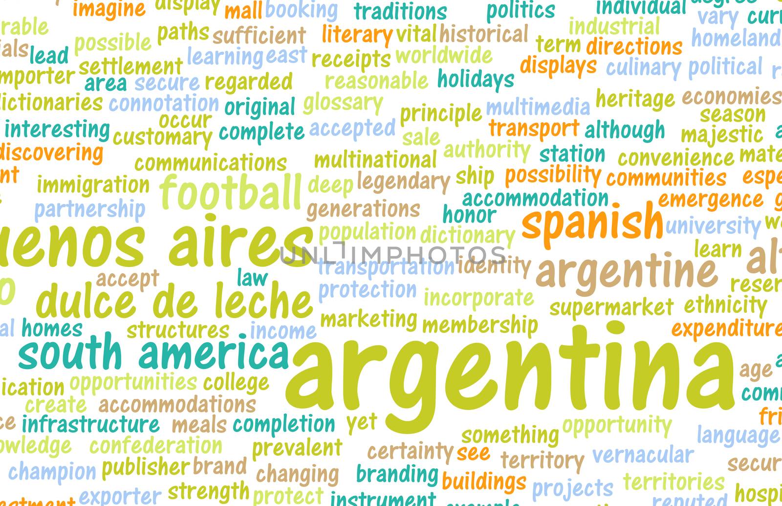 Argentina as a Country Abstract Art Concept