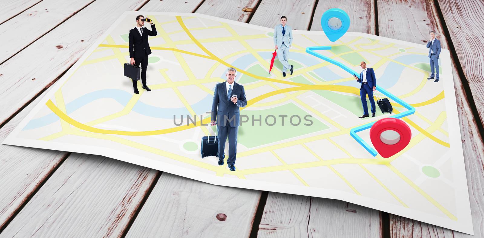 Composite image of business team by Wavebreakmedia