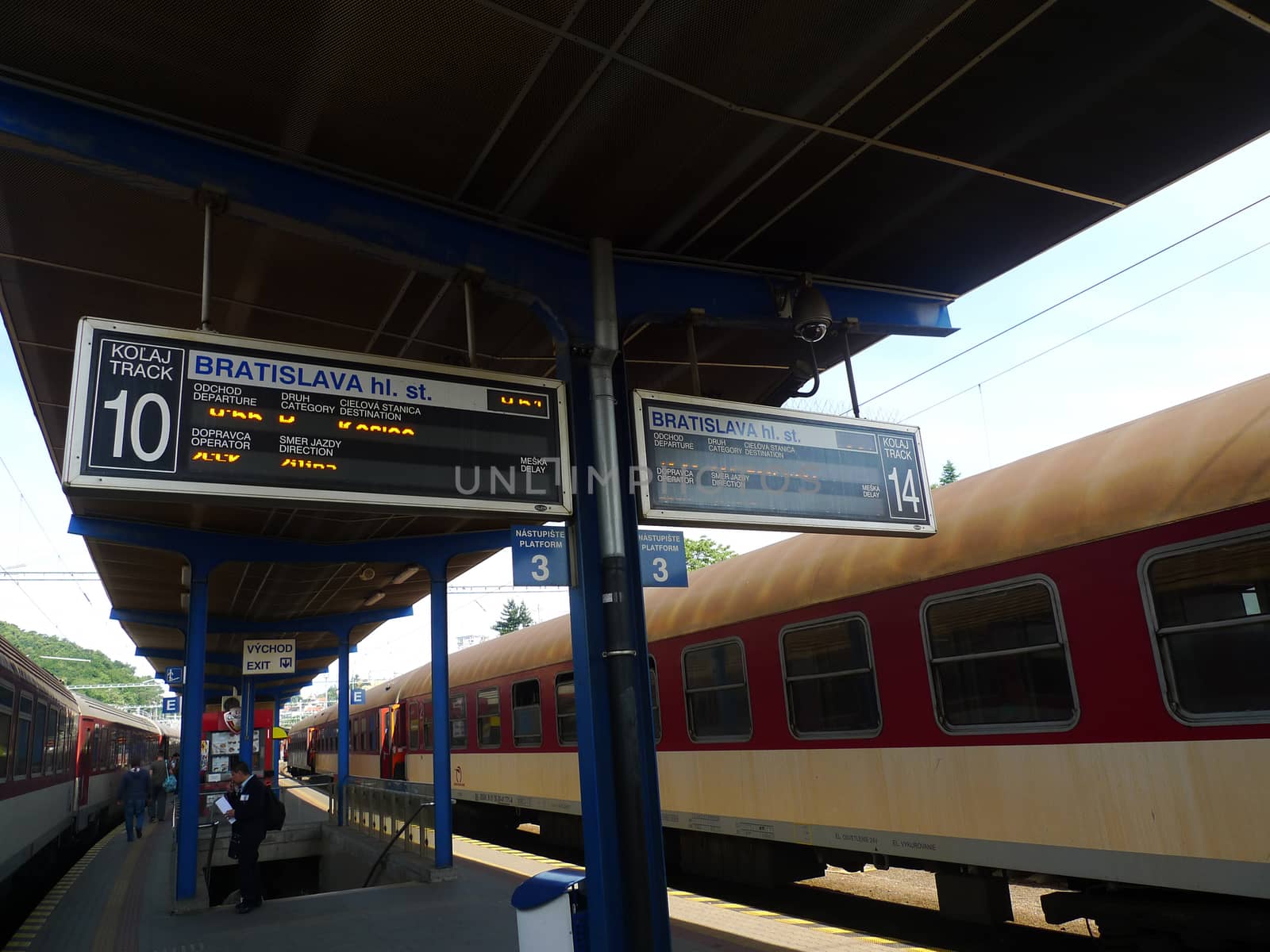 Railroad Station in Bratislava, Slovakia