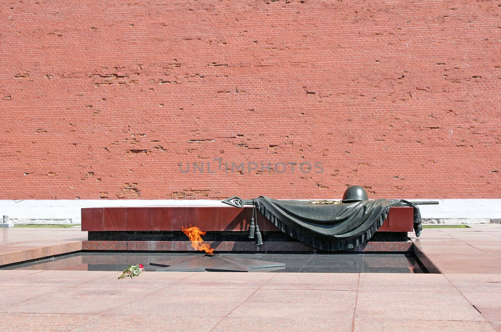 Eternal Flame, Tomb Of The Unknown Soldier to Moscow. Kremlin, Russia