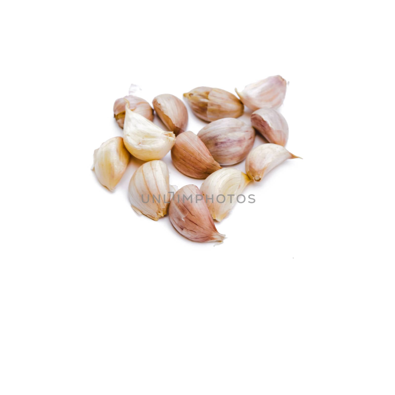 Garlic isolated on white background