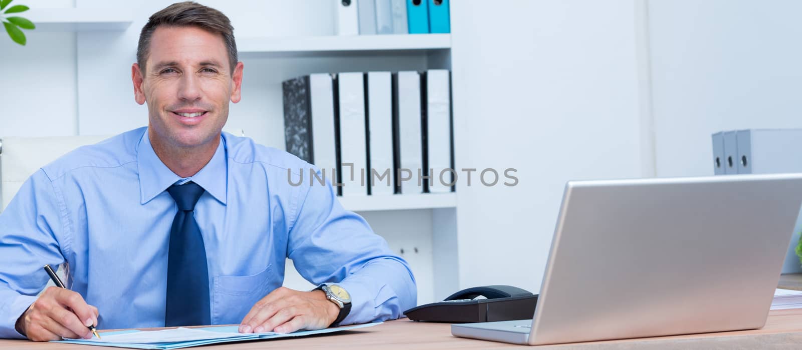 Portrait of a smiling businessman in the office 