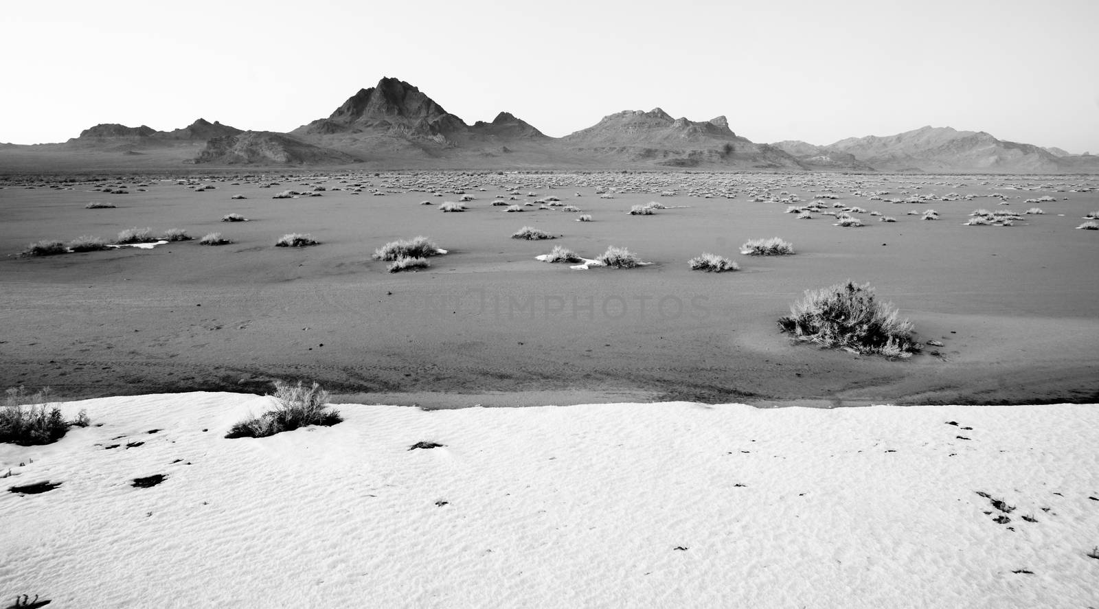 High Contrast Monochrome Black White Bonneville Salt Flats by ChrisBoswell