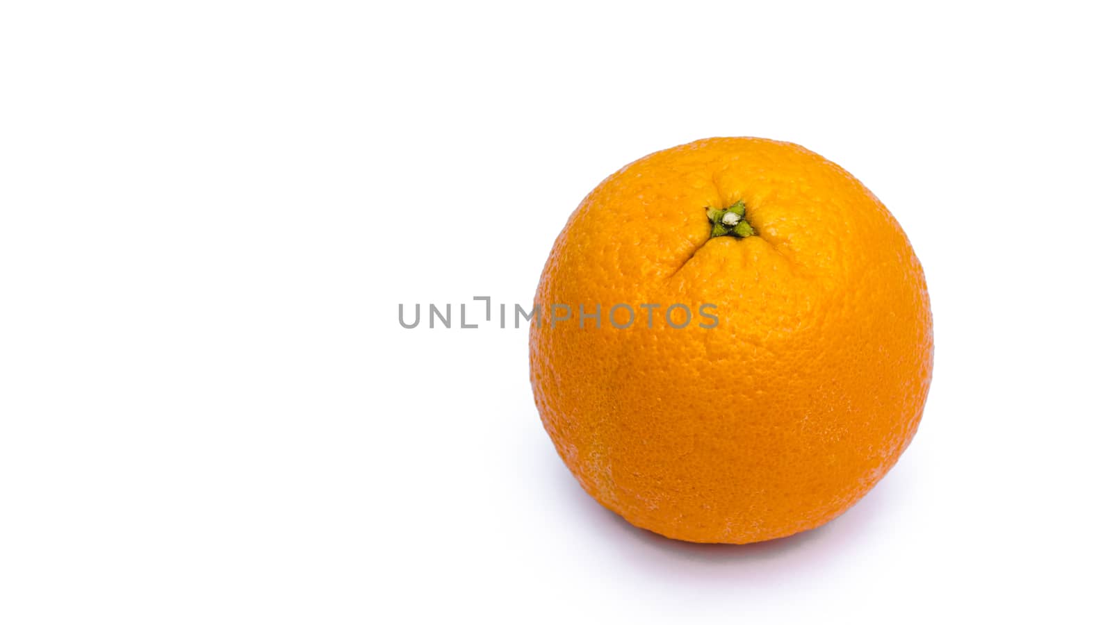 Orange fruit on white background.
