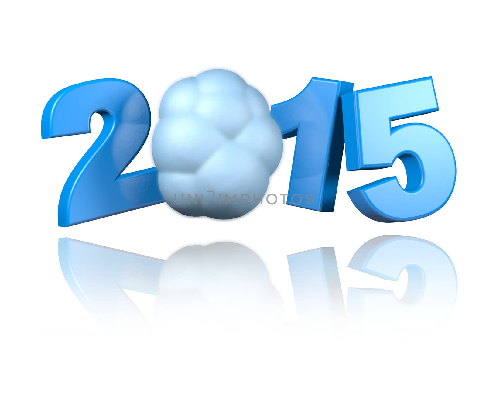 Cloud 2015 design with a White Background