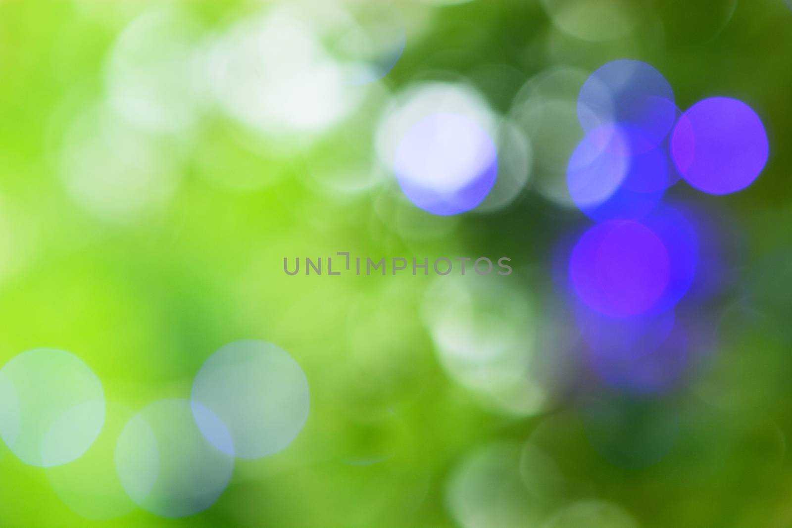 Colorful bokeh lights, abstract blur background in night