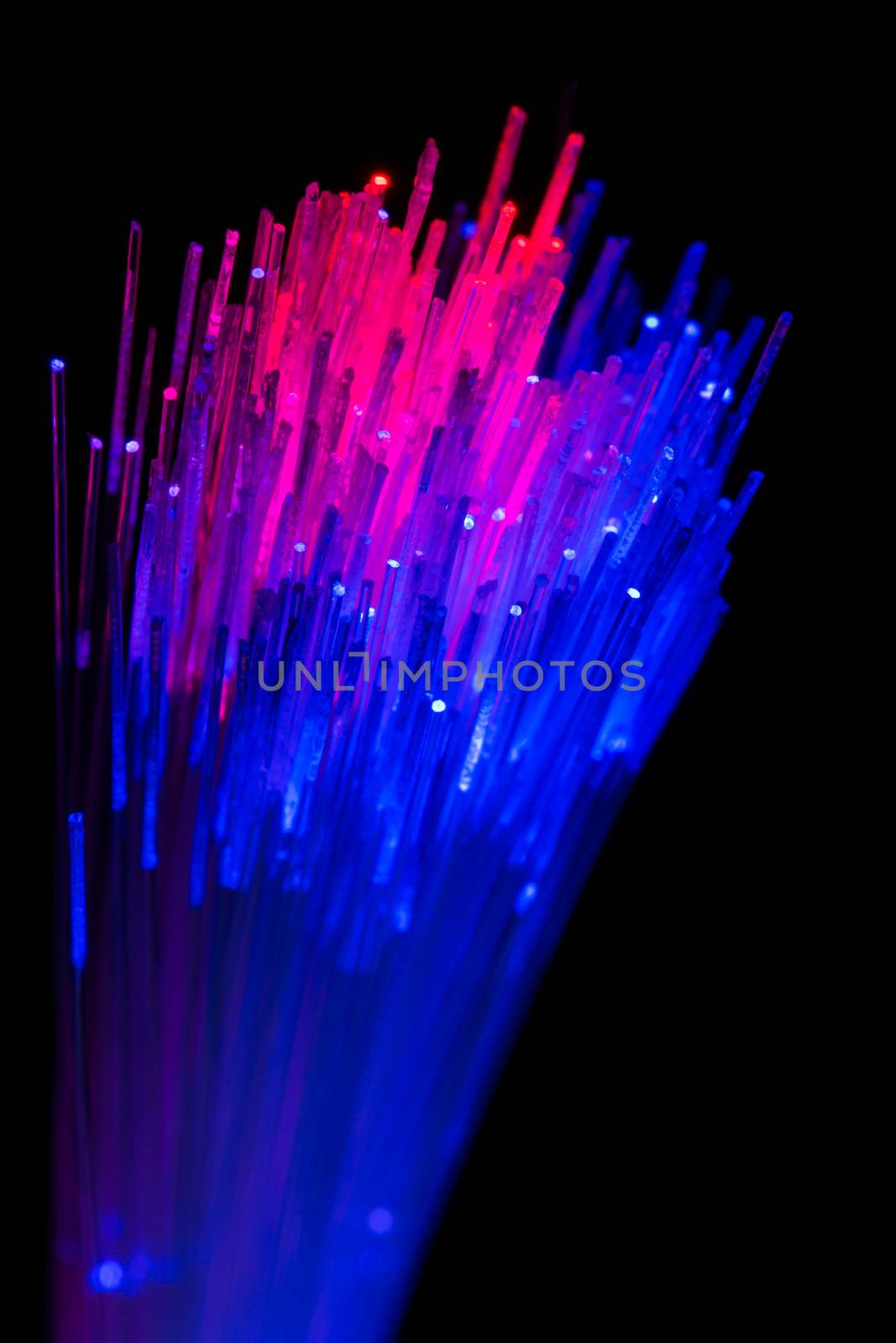 optical fibres abstract blurred technology background by artush