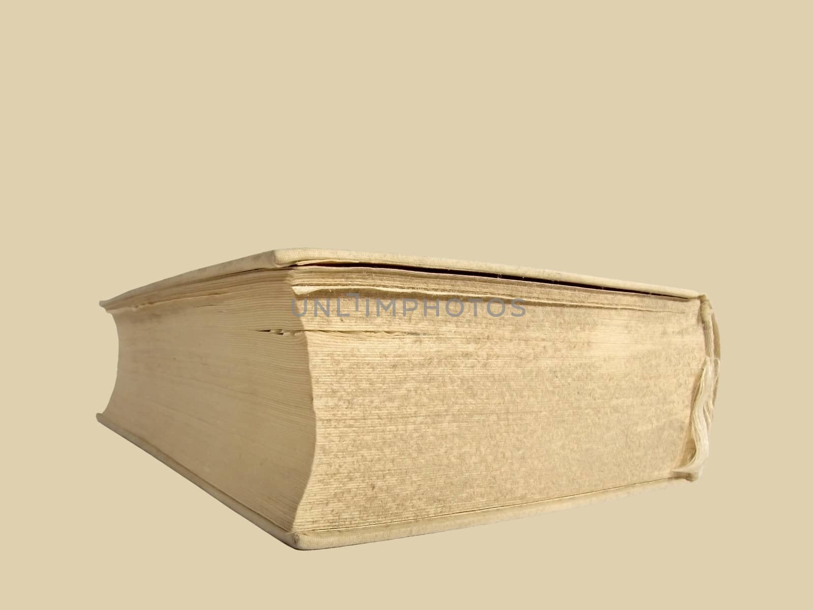 old dusty book isolated background