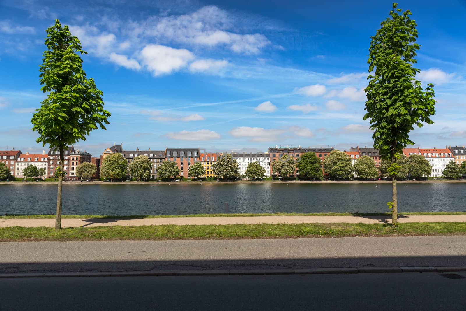 Canal in Copenhagen at a sunny day, Denmark by fisfra