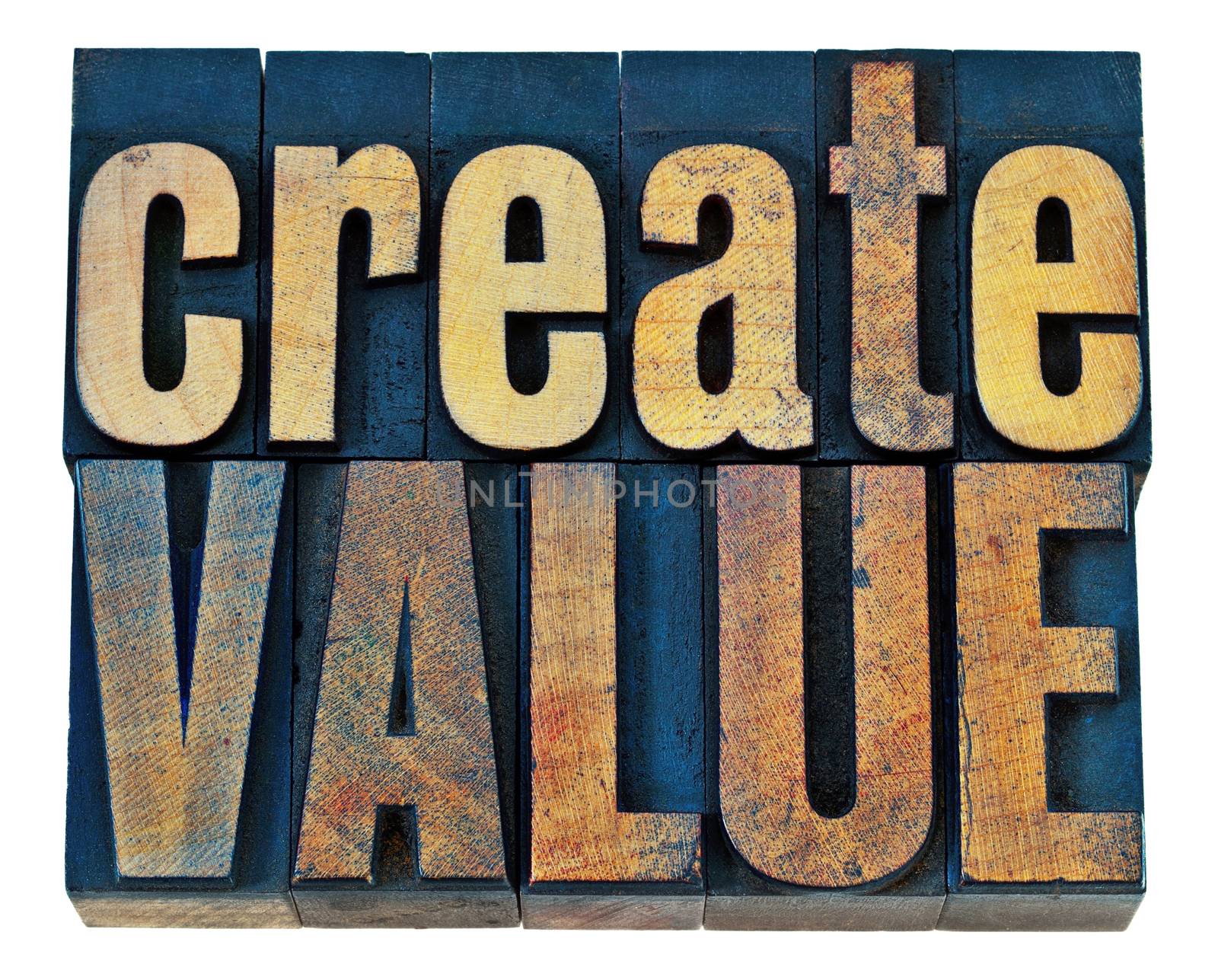 create value wood typography by PixelsAway