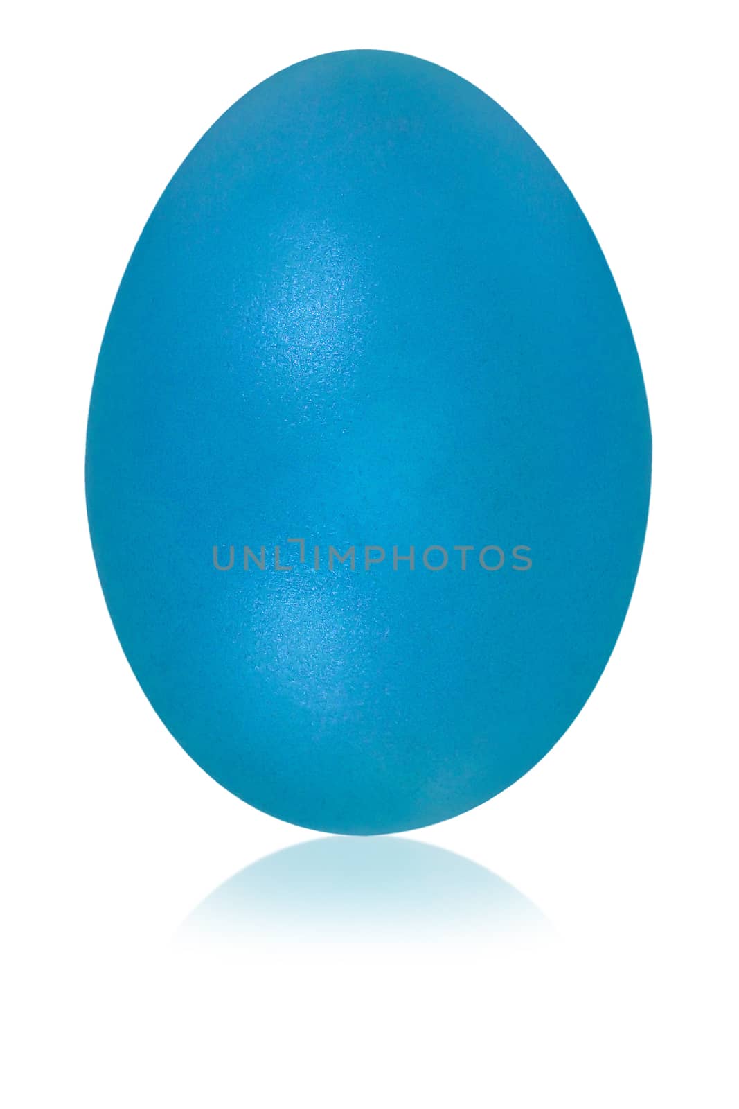 deep sky blue egg isolated background