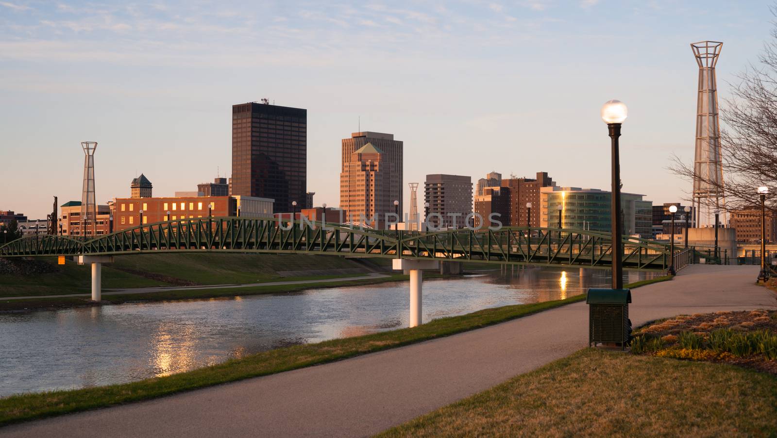 Dayton Ohio Downtown City Skyline Great Miami River by ChrisBoswell