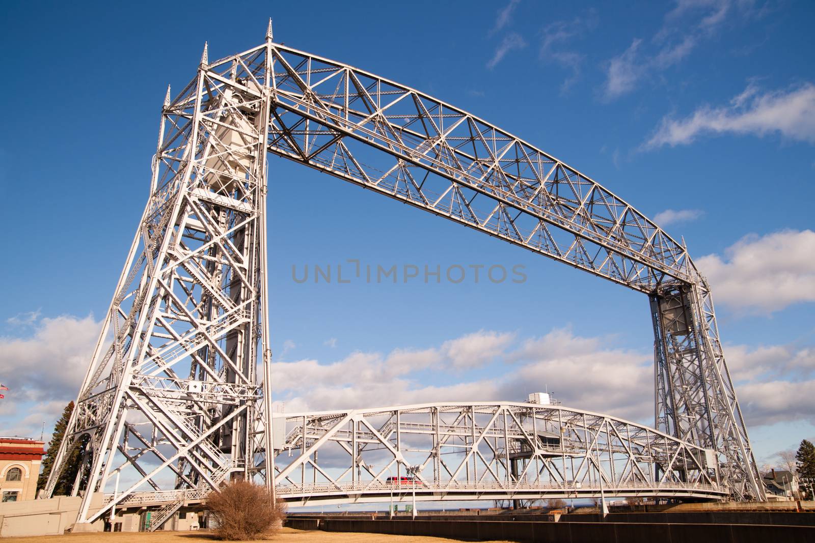 Aerial Lift Bridge Duluth Harbor Lake Superior Minnesota Wiscons by ChrisBoswell
