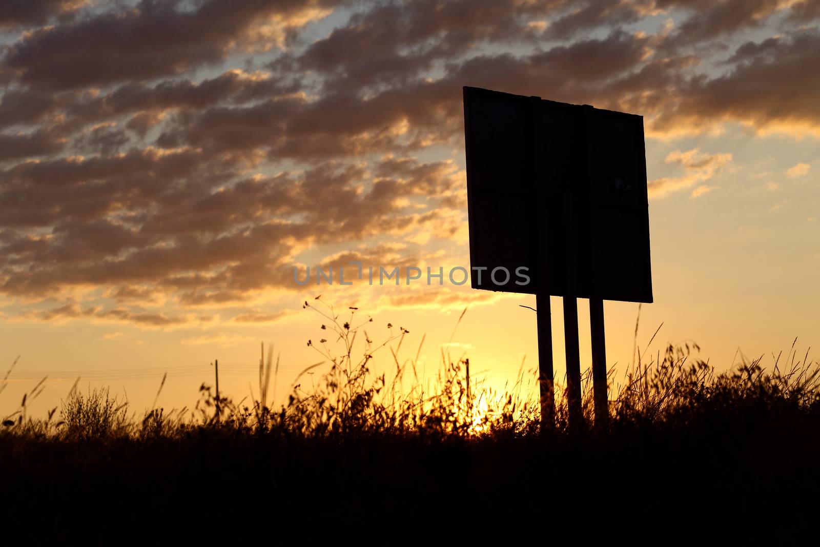 signboard at sunrise by alexkosev