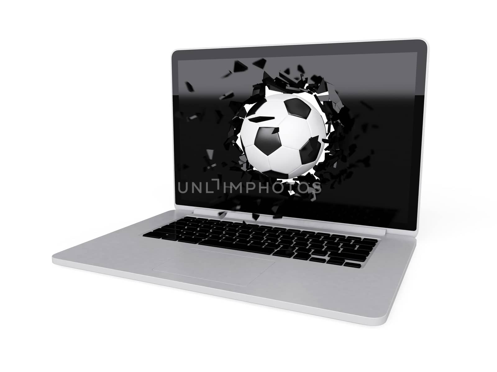 football destroy laptop by teerawit