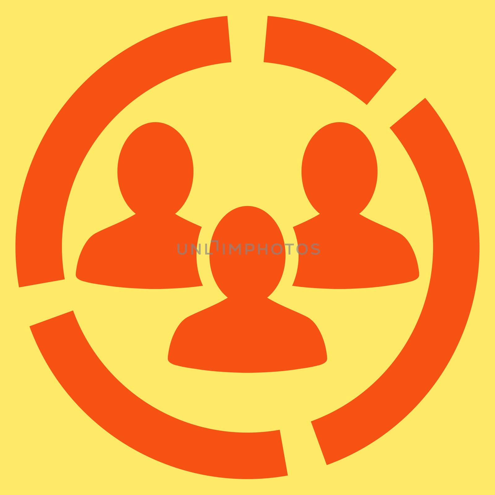 Demography diagram icon from Business Bicolor Set by ahasoft