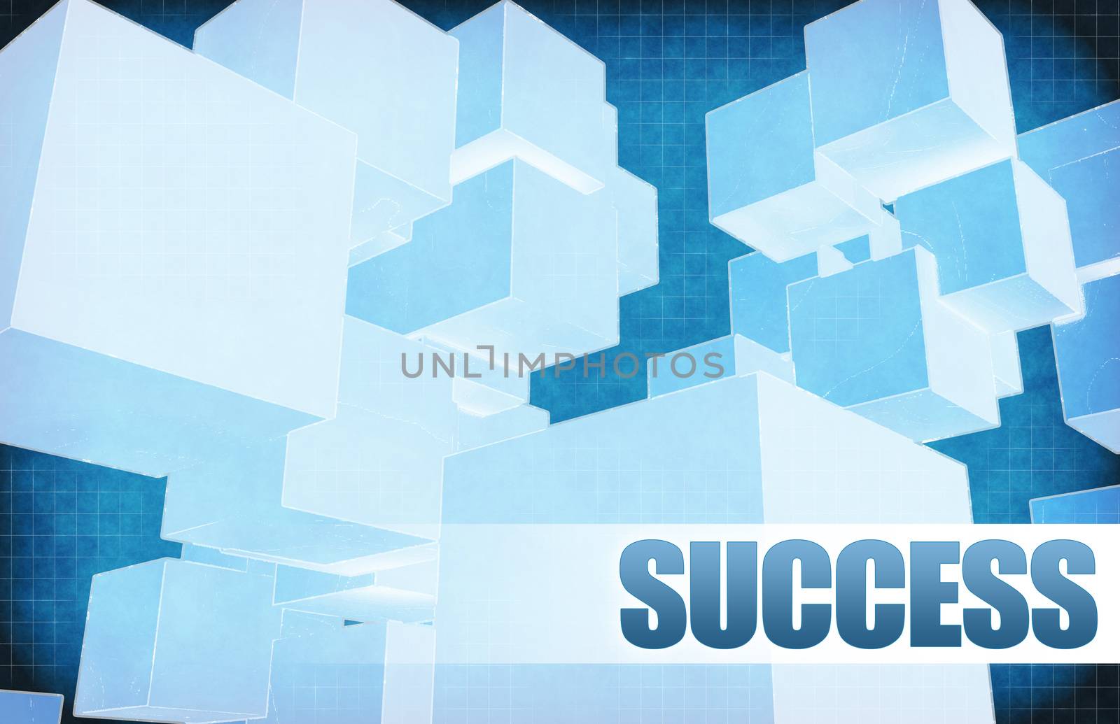 Success on Futuristic Abstract for Presentation Slide