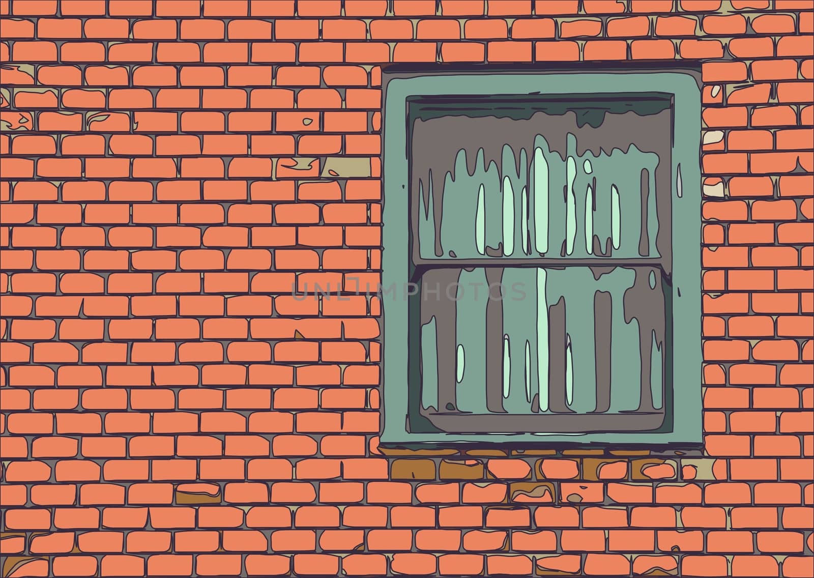 window and brick wall by Timmi