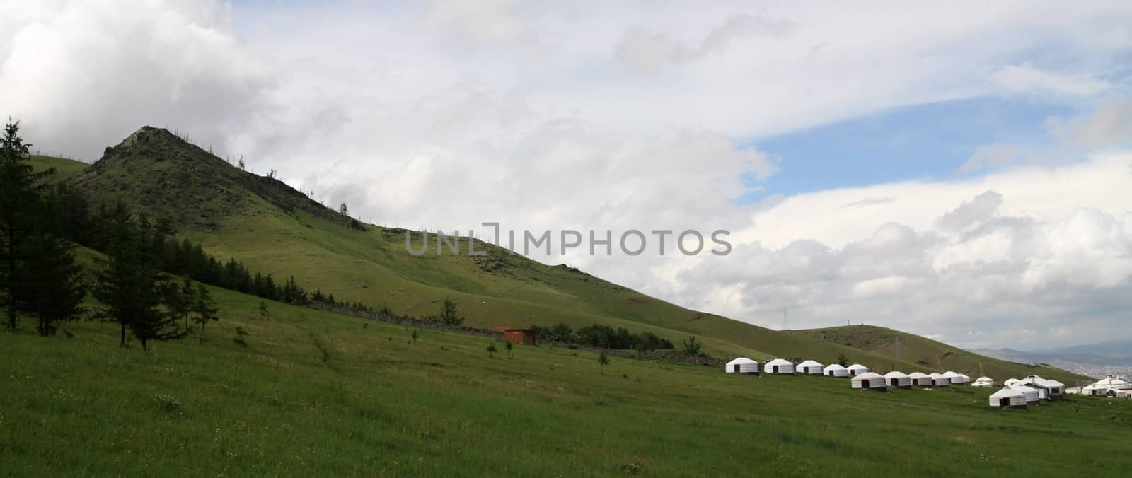 Mongolian Yurts near  Ullanbaator in Mongolia by jnerad