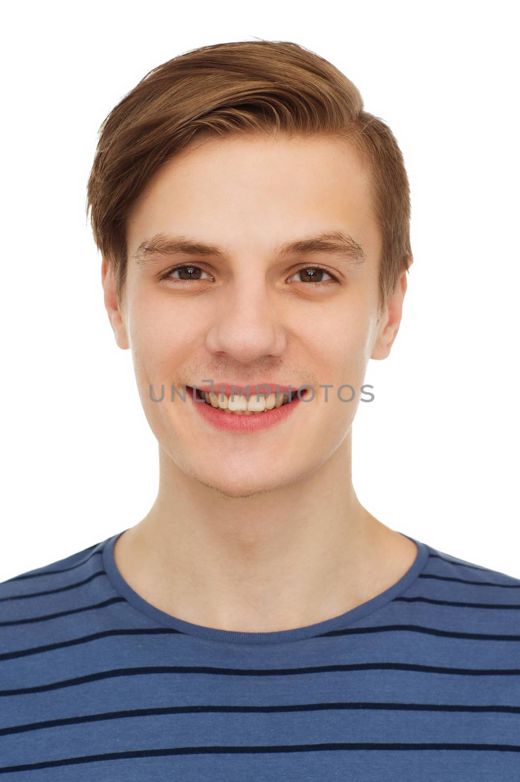 smiling teenage boy by dolgachov