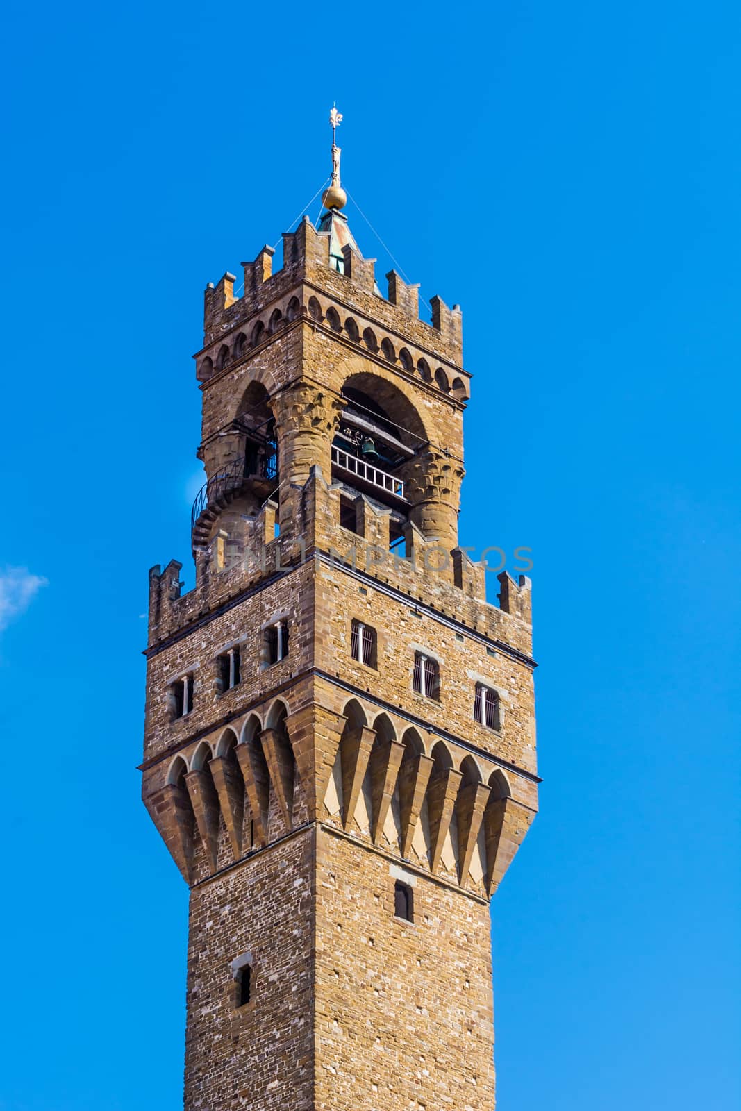 the bell tower of Palazzo Vecchio in Florence, Italy