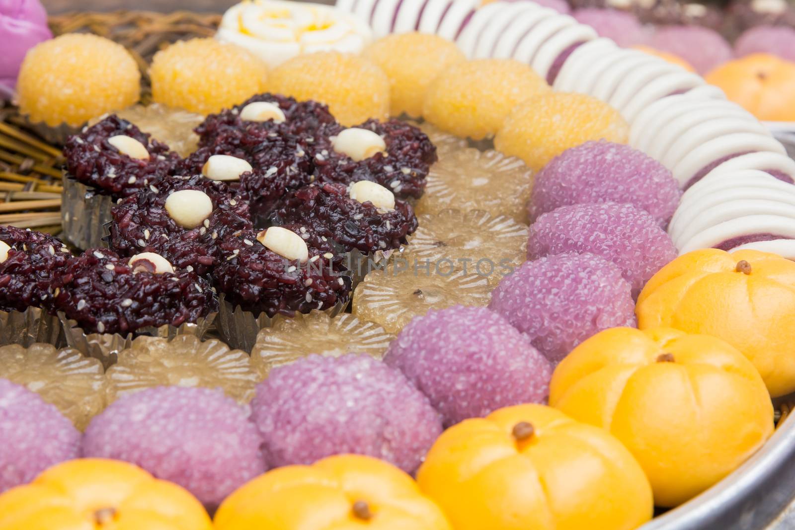 Glutinous rice sweets by happystock