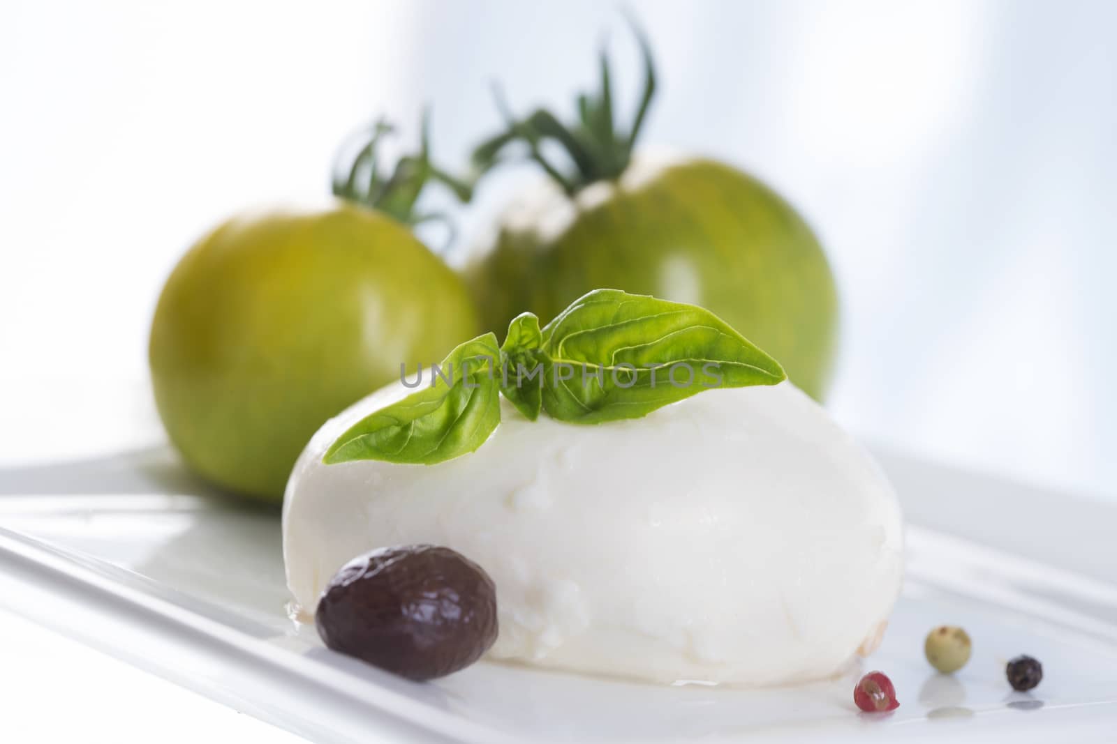 mozzarella with tomatoes and basil.  by JPC-PROD