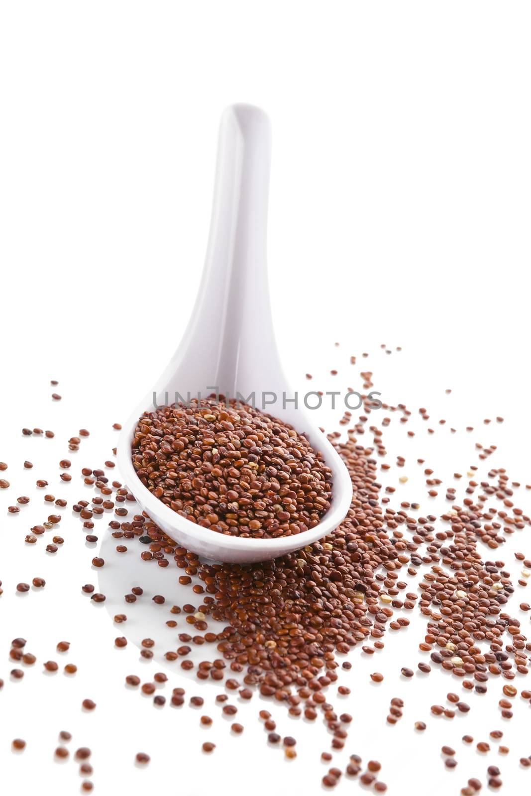 Red Quinoa seeds. by eskymaks