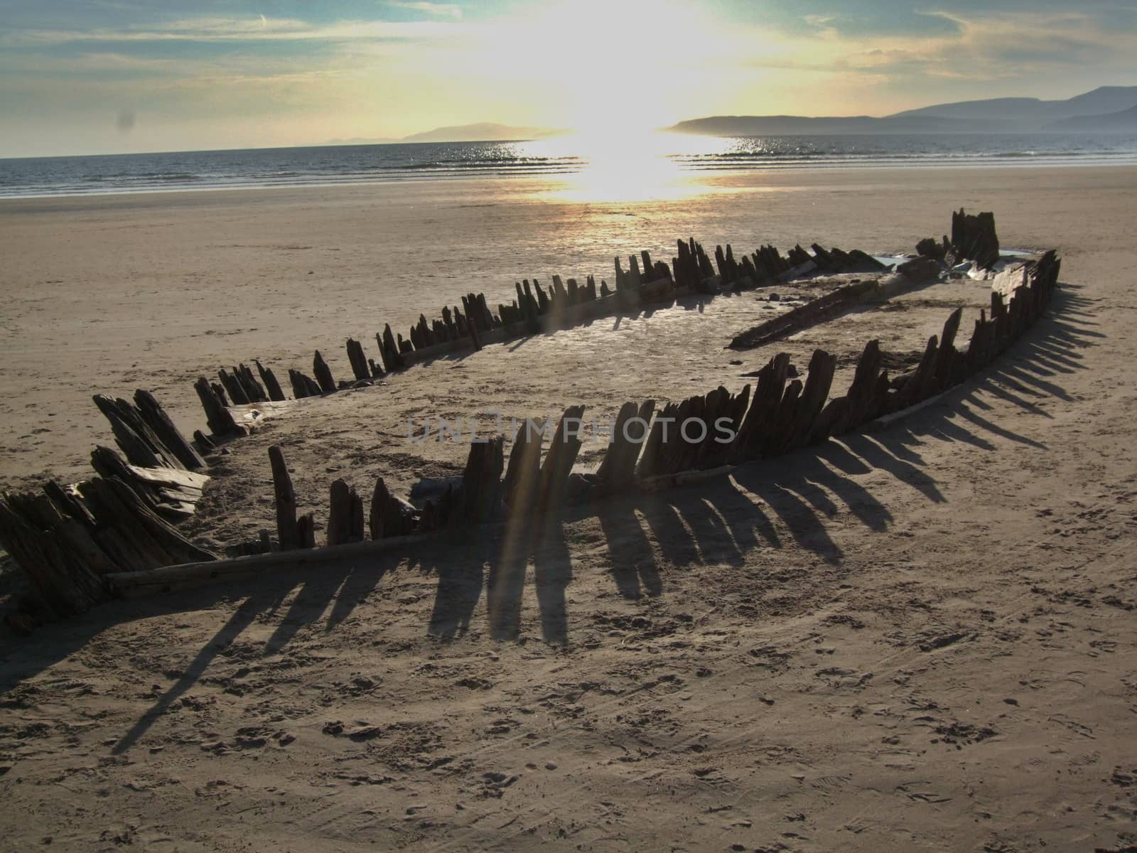 Shipwreck On The Rossbeigh Beach, Ireland
