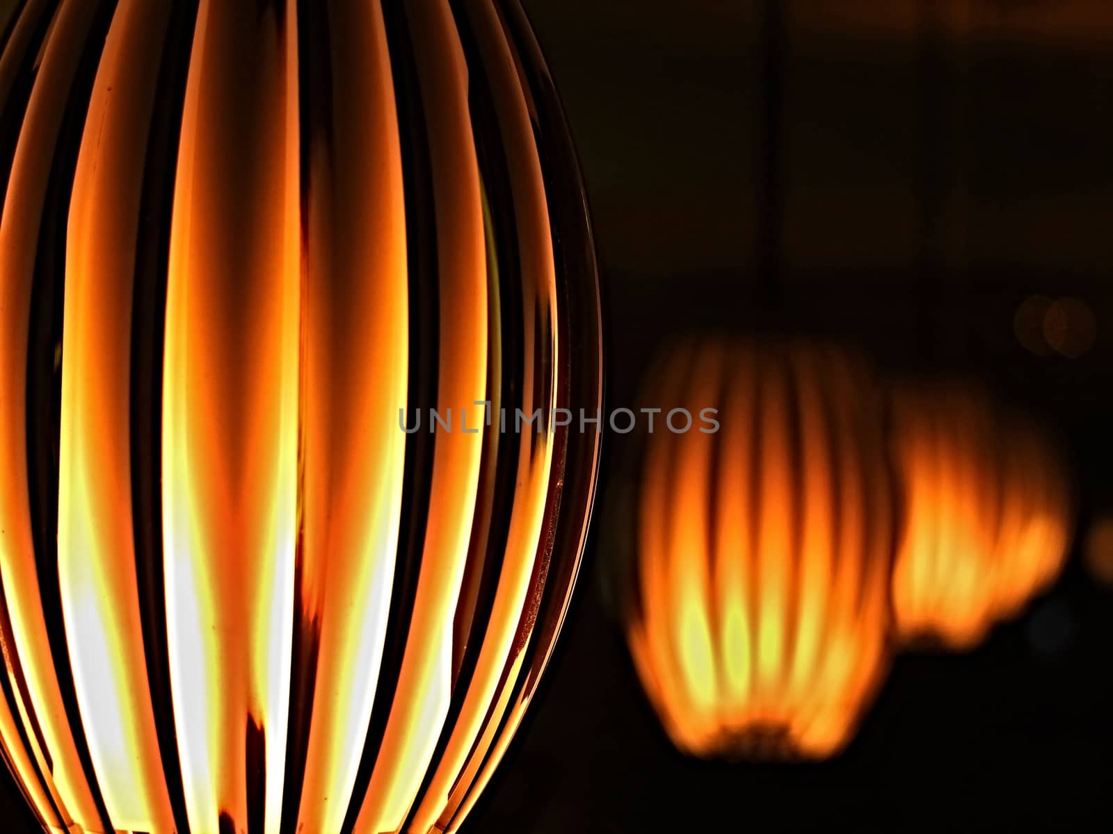 Hanging lamps with ambient light