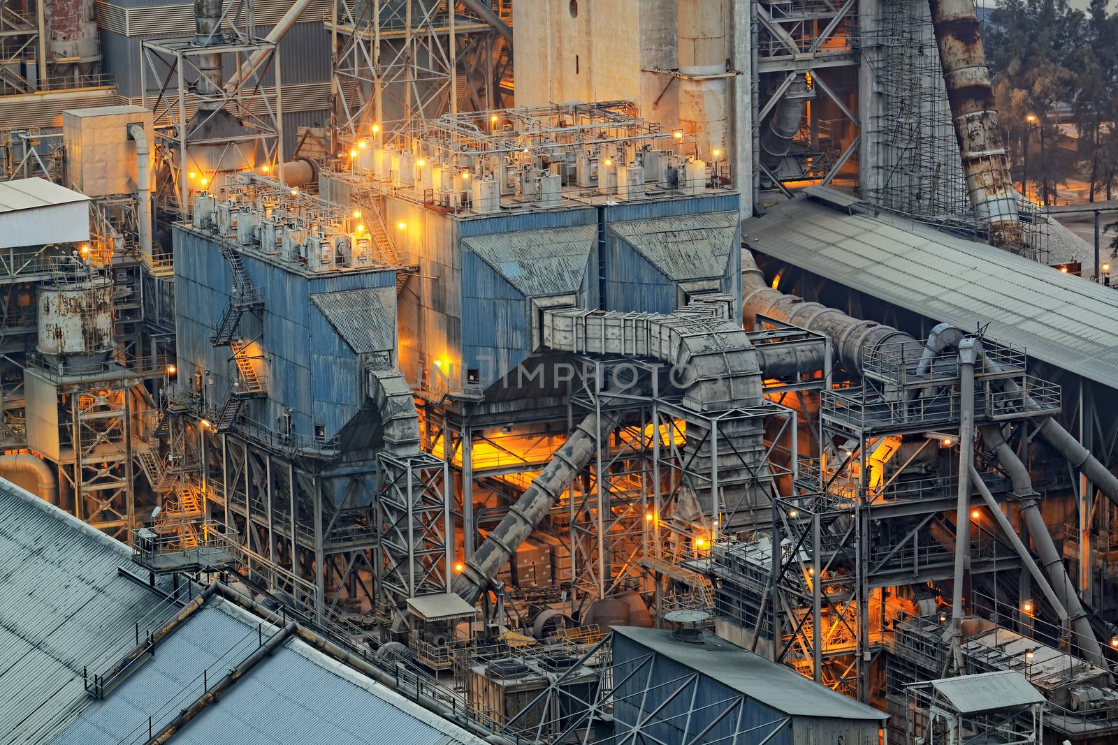 cement plant building close up