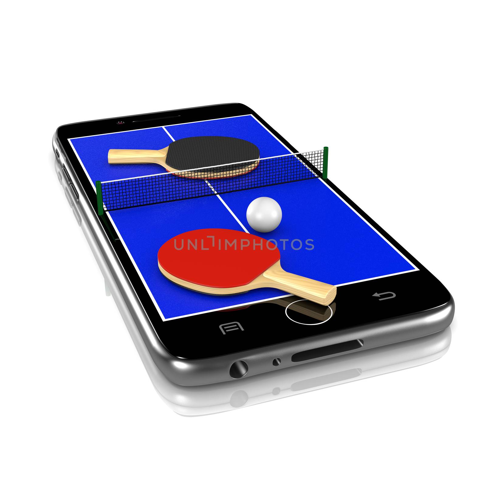 Ping-Pong Table Tennis on Smartphone, Sports App by make