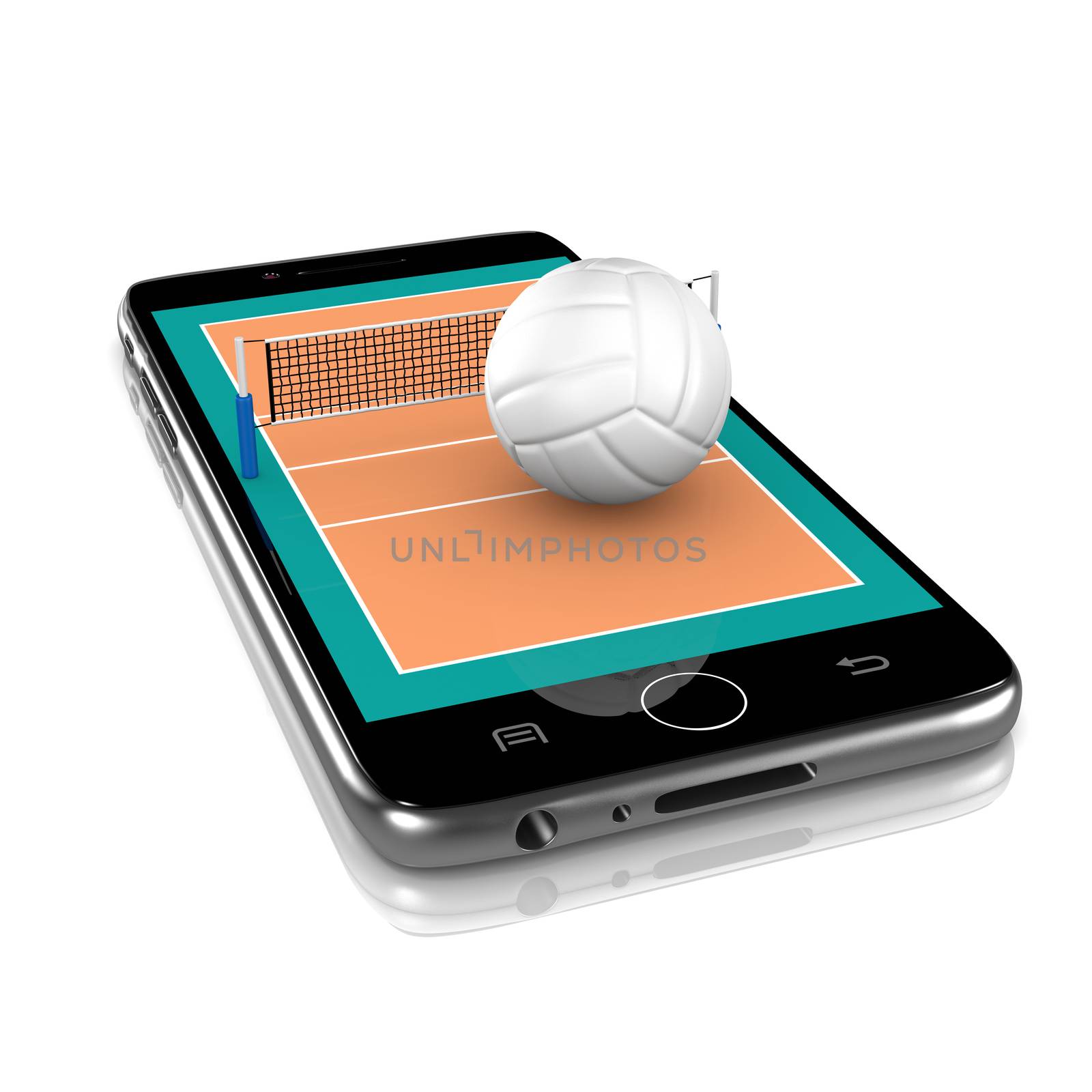 Volleyball on Smartphone, Sports App by make