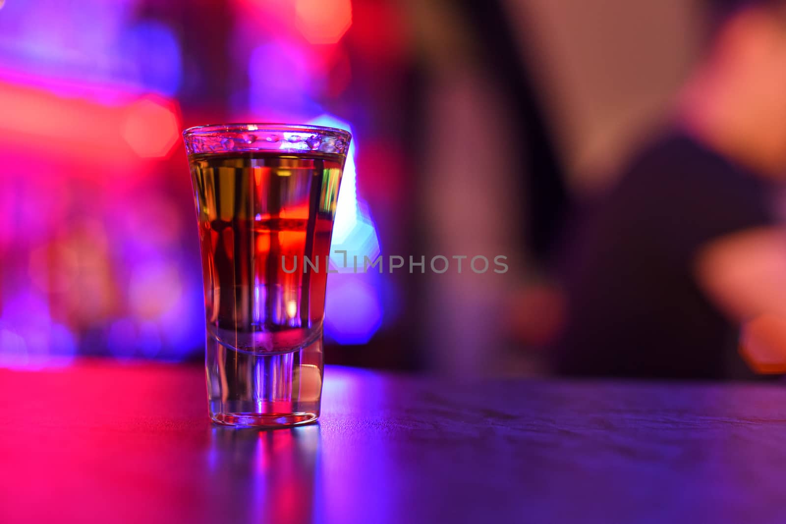 drink shot at the bar counter