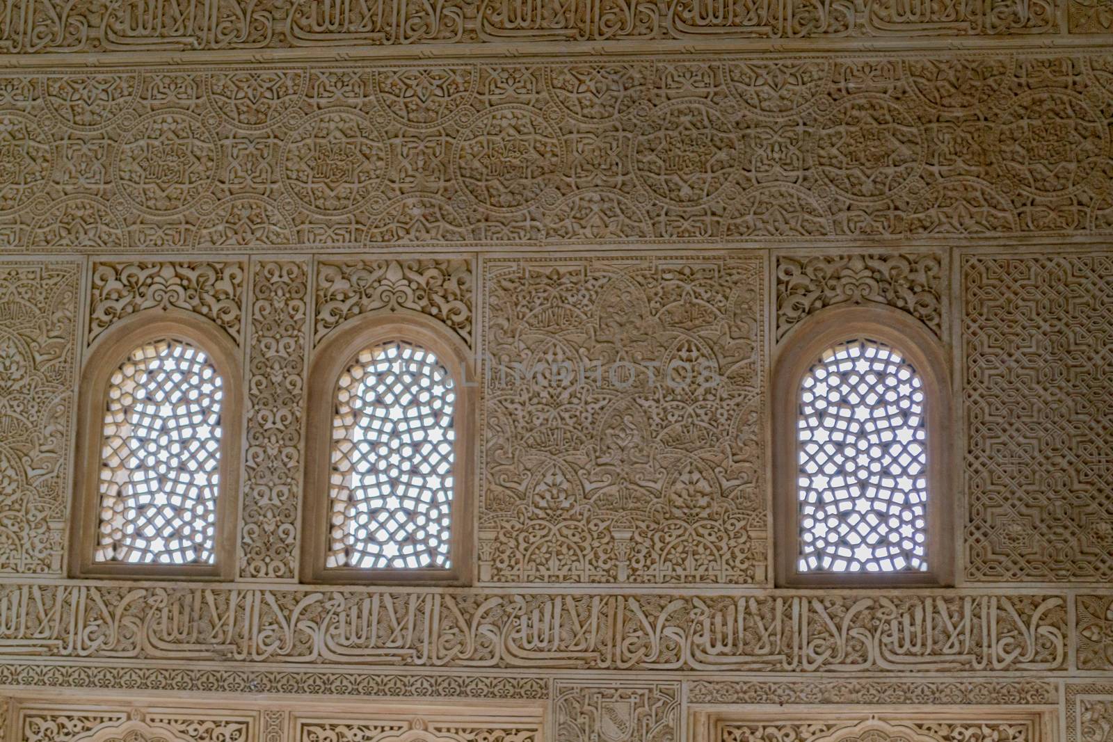 Alhambra palace located in Granada (Spain) is a master pice of the Islamic/Muslim Architecture in Europe