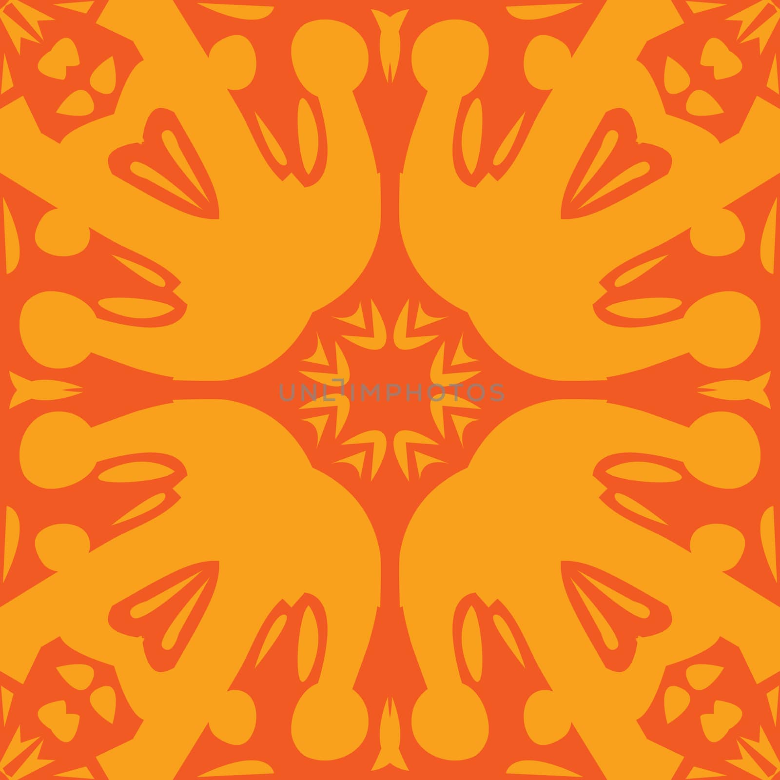 Orange Tile Wallpaper Pattern by TheBlackRhino