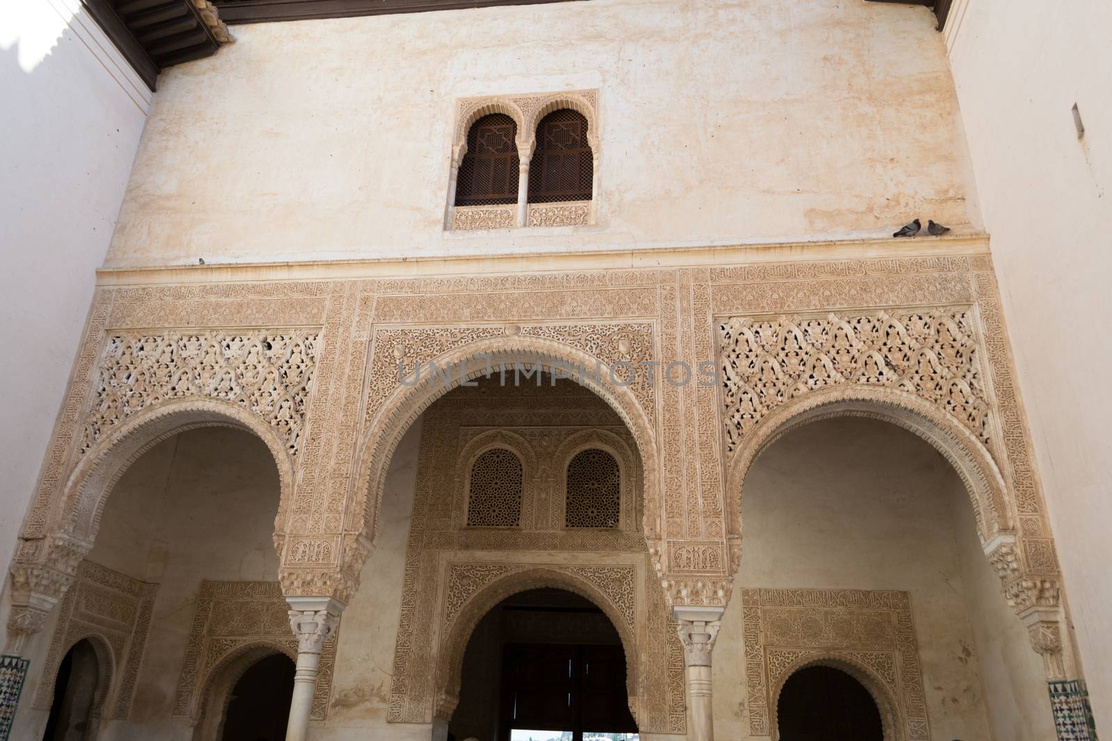 Alhambra palace located in Granada (Spain) is a master pice of the Islamic/Muslim Architecture in Europe