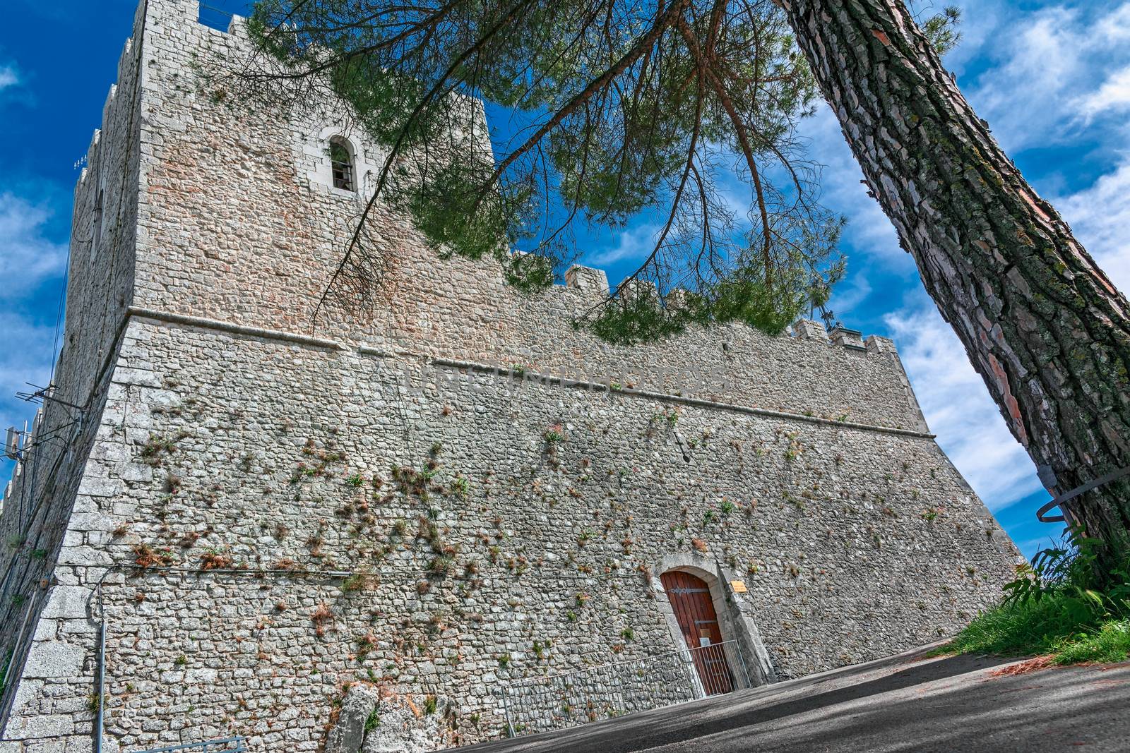 perspective of castle Monforte in campobasso