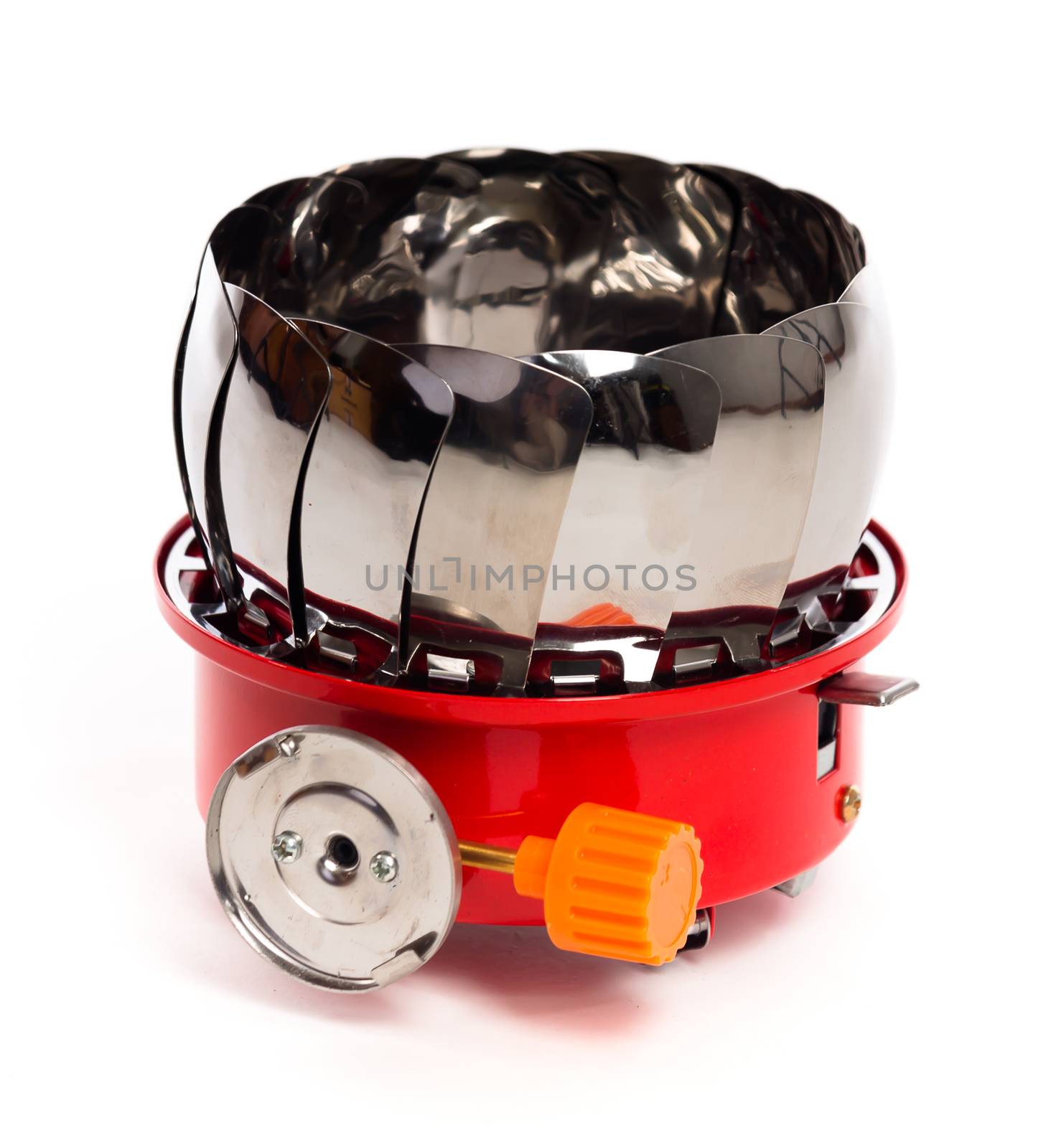 gas burner on a white background. Inventory travel
