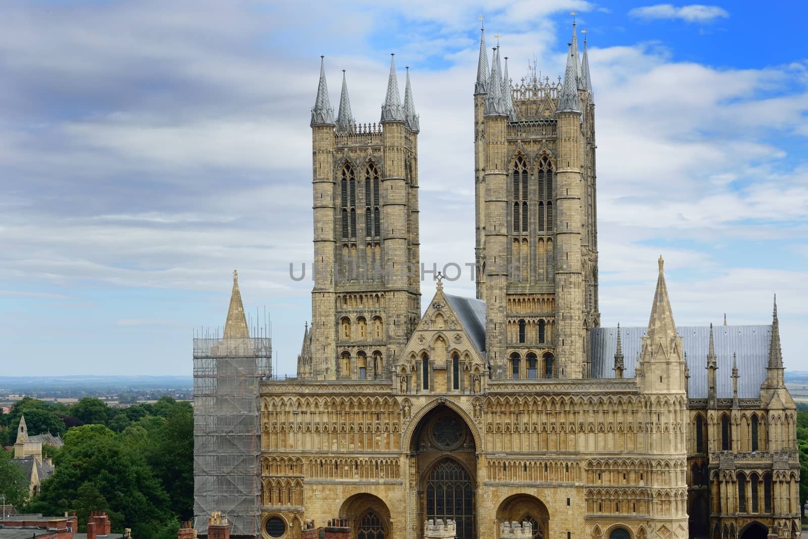 Lincoln Cathedral from castle walls