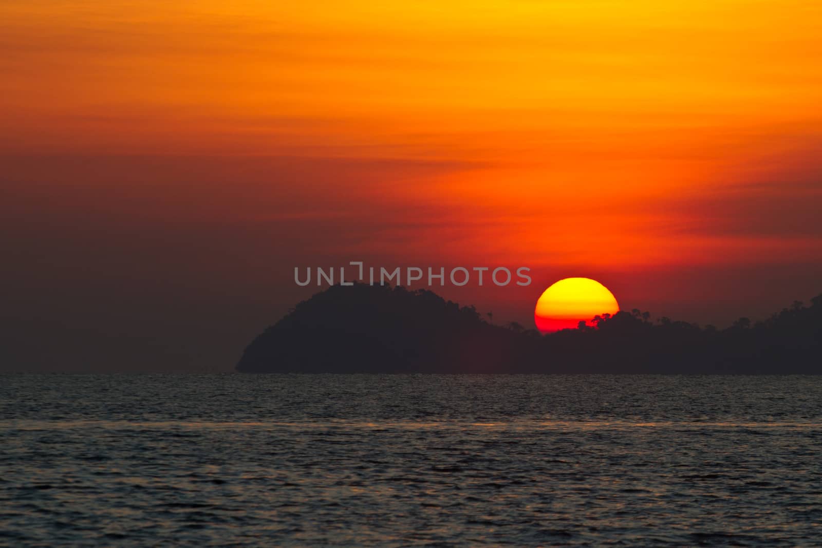 At the beach in thailand in summer