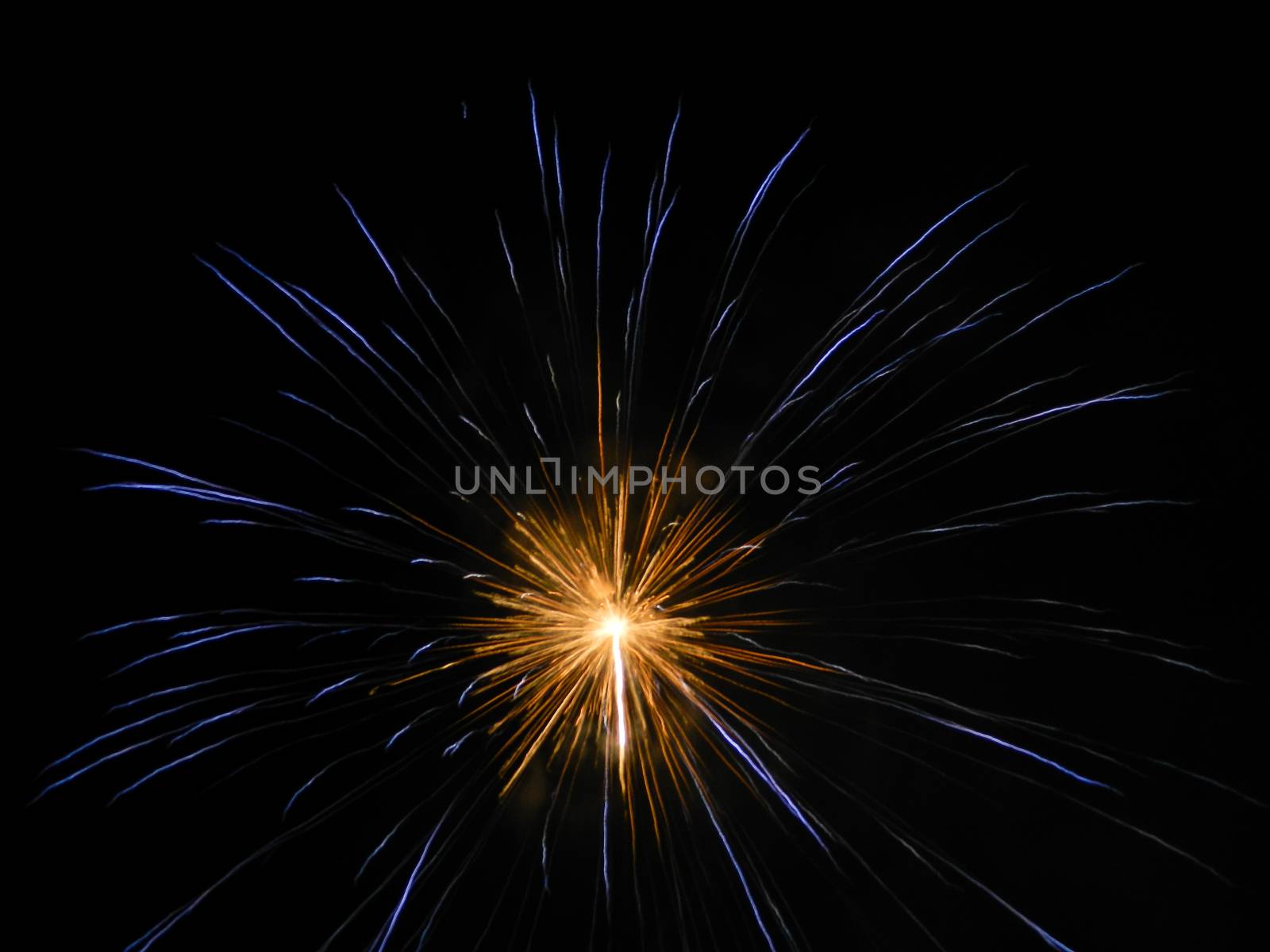 Isolated Fireworks in Venice - Italy