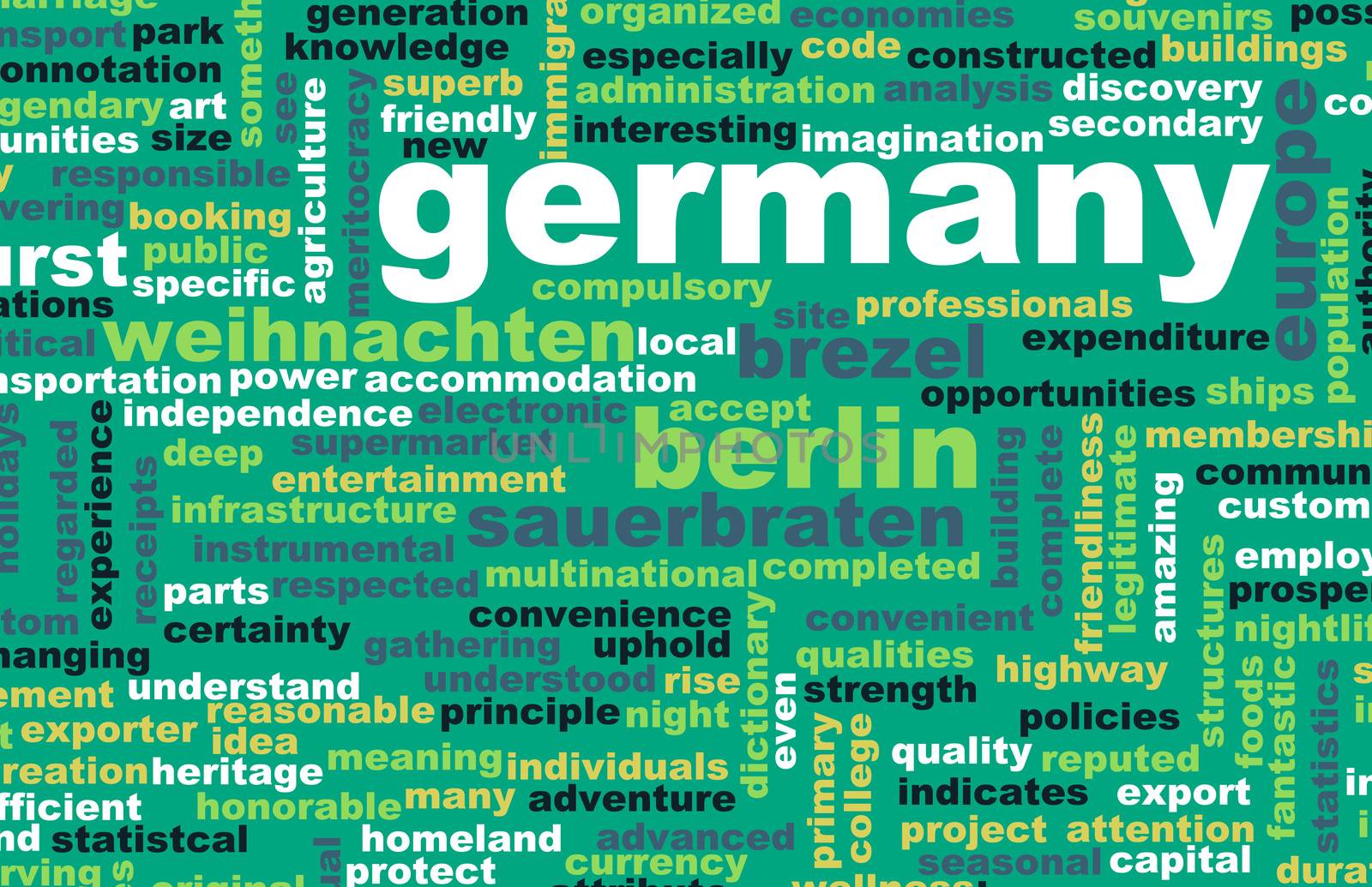 Germany as a Country Abstract Art Concept
