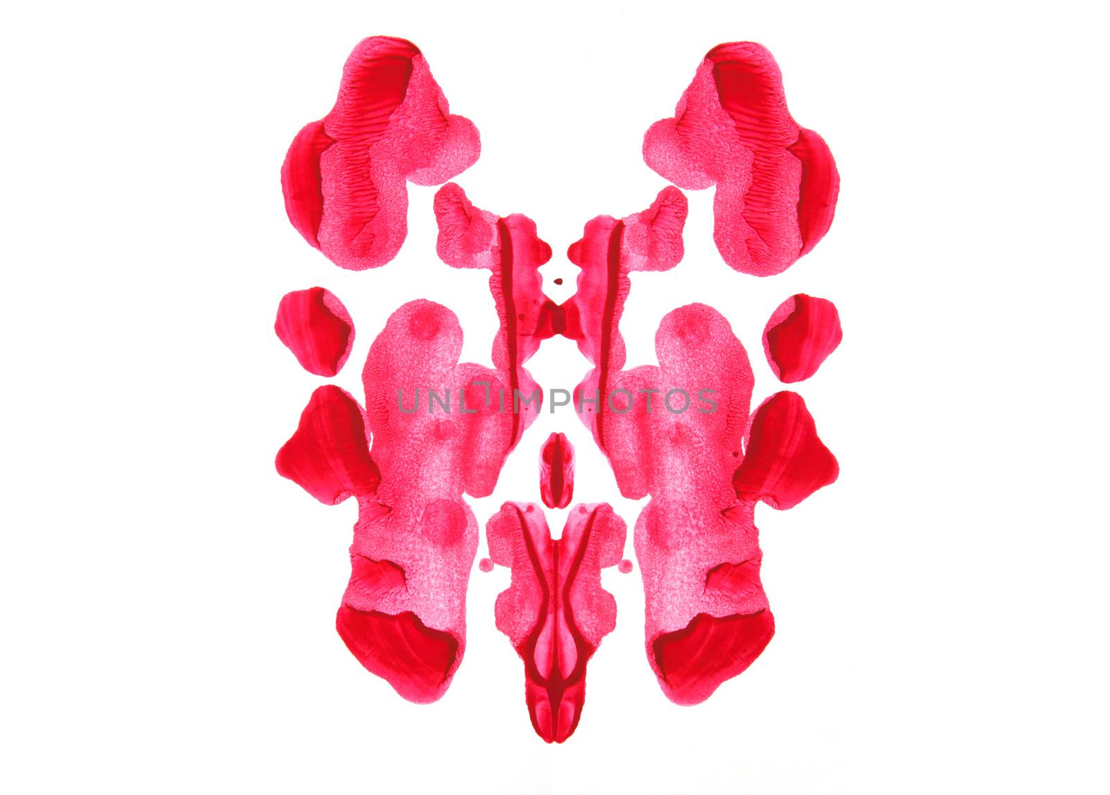 Abstract symmetric painting, Rorschach test