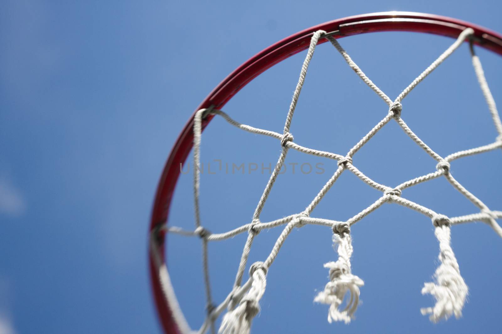 Basketball Hoop net sports background by olegkozyrev