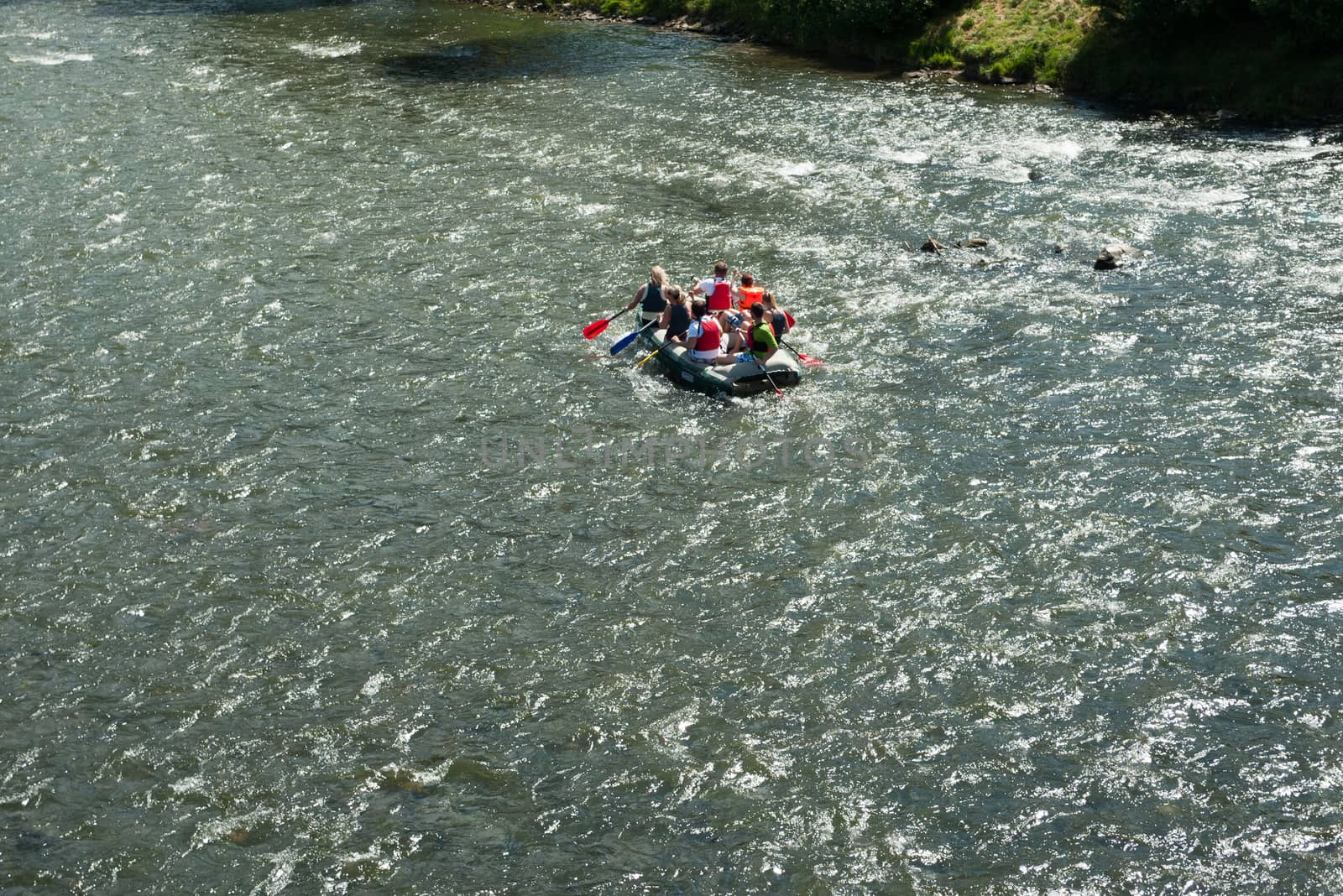 Rafting on river Dunajec, Slovakia