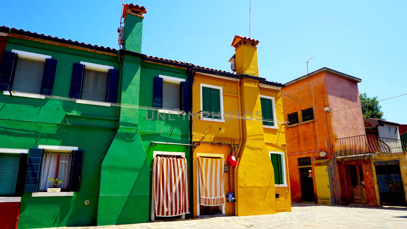 colorful houses building  by polarbearstudio